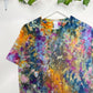 M | Ice Dye Blue Sunrise Hand Dyed Ice Tie Dye T-Shirt