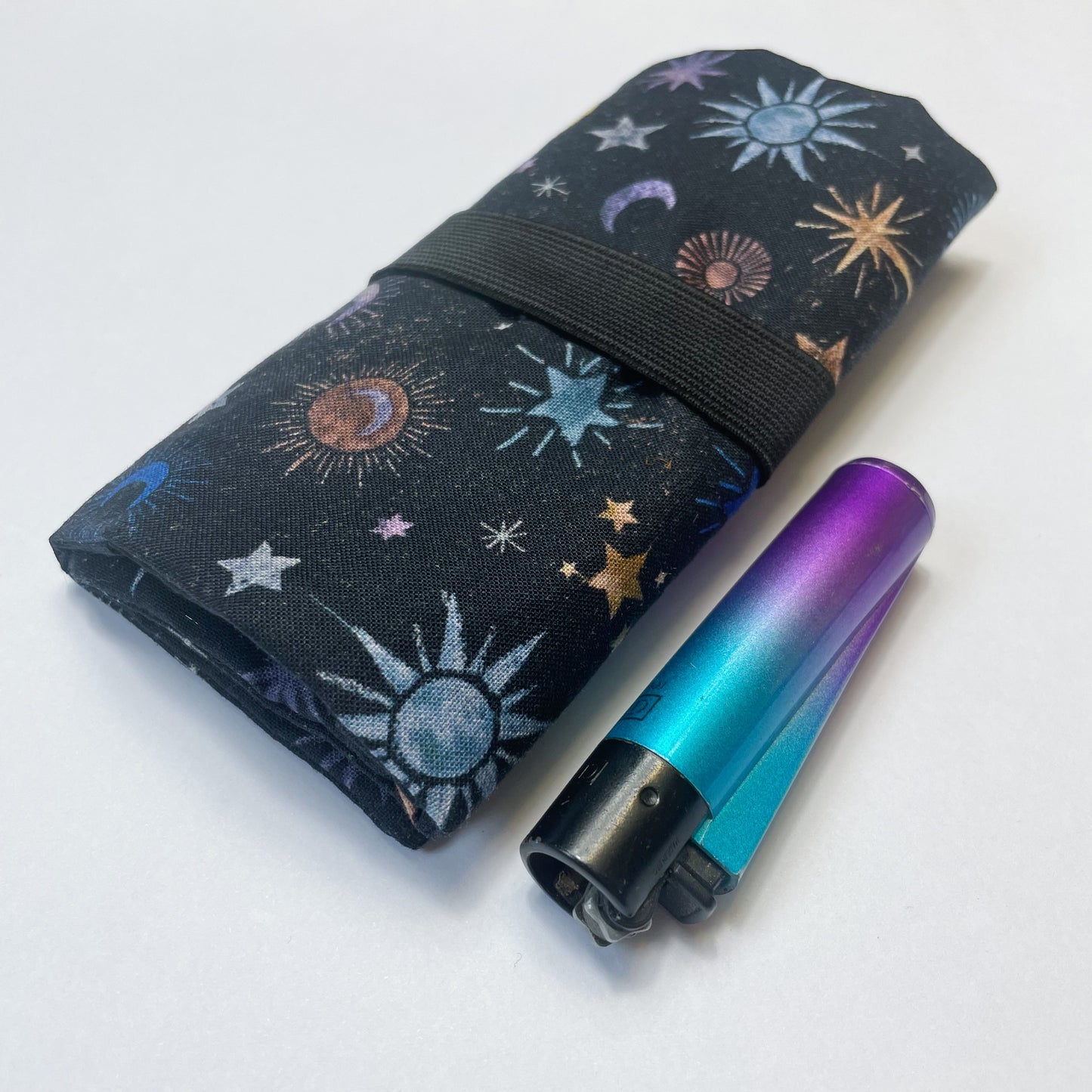 Handmade Tobacco Pouch | Celestial Print Rolling Tobacco Storage Holder