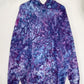 XXL | Ice Dye Purple Hand Dyed Pullover Hoodie