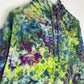 M | Ice Dye Dark Multicolour Hand Dyed Pullover Hoodie