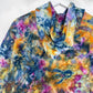 M | Ice Dye Blue Sunrise Multicolour Hand Dyed Pullover Hoodie