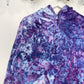 M | Ice Dye Purple Hand Dyed Pullover Hoodie