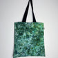 Dark Green Ice Dye Handmade Tote Bag