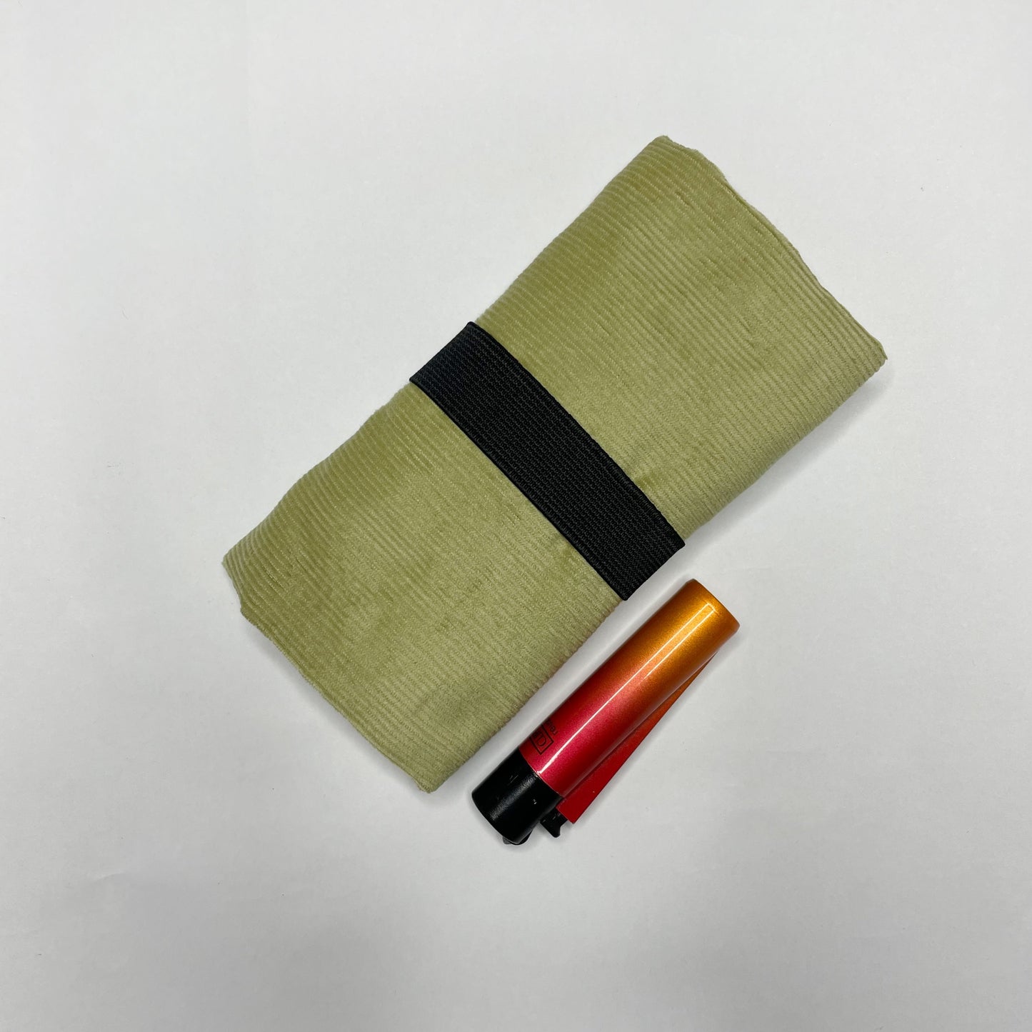 Handmade Tobacco Pouch | Sage Green Corduroy Tobacco Storage Cover