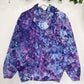 M | Ice Dye Purple Hand Dyed Pullover Hoodie