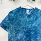 M | Ice Dye Ocean Blue Hand Dyed Ice Tie Dye T-Shirt