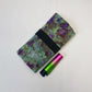 Handmade Purple, Blue and Green Ice Dyed Tobacco Pouch