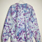 L | Ice Dye Lilac Hand Dyed Sweatshirt
