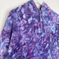 L | Ice Dye Purple Hand Dyed Pullover Hoodie