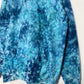 XL | Ice Dye Ocean Blue Hand Dyed Pullover Hoodie