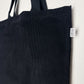 Black Corduroy Handmade Tote Bag