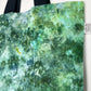 Dark Green Ice Dye Handmade Tote Bag