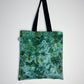 Dark Green Ice Dye Handmade Tote Bag