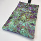 Handmade Purple, Blue and Green Ice Dyed Tobacco Pouch