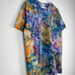 L | Ice Dye Blue Sunrise Hand Dyed Ice Tie Dye T-Shirt