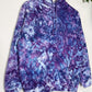 M | Ice Dye Purple Hand Dyed Pullover Hoodie