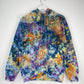 S | Ice Dye Blue Sunrise Multicolour Hand Dyed Pullover Hoodie