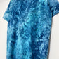 L | Ice Dye Ocean Blue Hand Dyed Ice Tie Dye T-Shirt