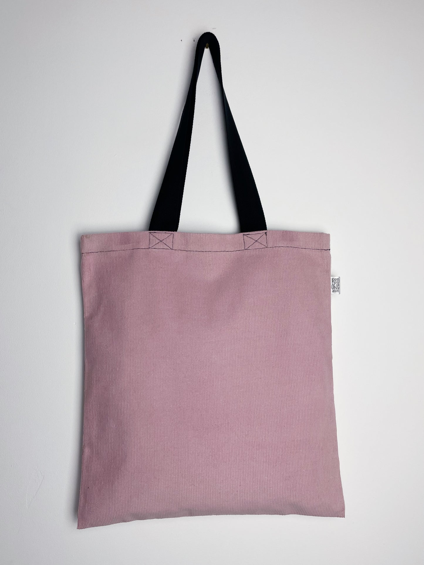 Pink Corduroy Handmade Tote Bag