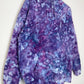 L | Ice Dye Purple Hand Dyed Pullover Hoodie