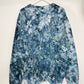 XL| Ice Dye Blue Black Hand Dyed Sweatshirt