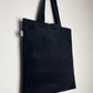 Black Corduroy Handmade Tote Bag