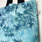 Handmade Blue Ice Dye Tote Bag