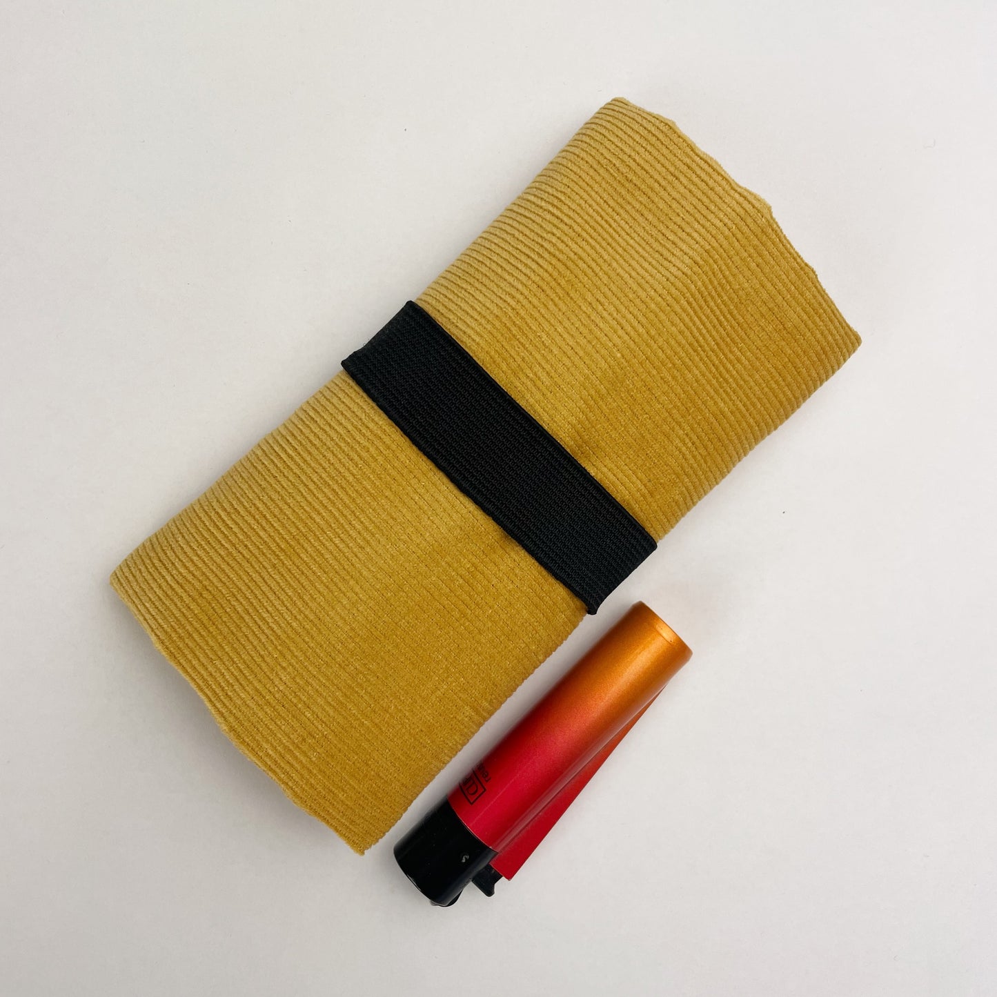 Handmade Yellow Corduroy Tobacco Pouch