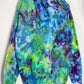 L | Ice Dye Hand Dyed Blue, Purple, Green Pullover Hoodie