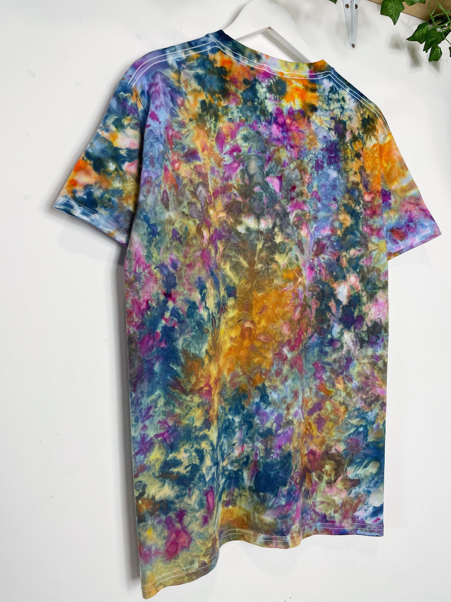 M | Ice Dye Blue Sunrise Hand Dyed Ice Tie Dye T-Shirt