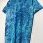 M | Ice Dye Ocean Blue Hand Dyed Ice Tie Dye T-Shirt