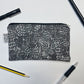 Handmade Zip Pouch | Printed Pencil Case | Small Coin Purse Make-up Pouch