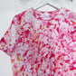 M | Ice Dye Pink Hand Dyed Ice Tie Dye T-Shirt