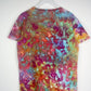 M | Ice Dye Rainbow Multicolour Hand Dyed Ice Tie Dye T-Shirt