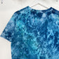 L | Ice Dye Ocean Blue Hand Dyed Ice Tie Dye T-Shirt