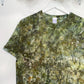 M | Ice Dye Olive Brown Hand Dyed Ice Tie Dye T-Shirt