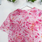 M | Ice Dye Pink Hand Dyed Ice Tie Dye T-Shirt