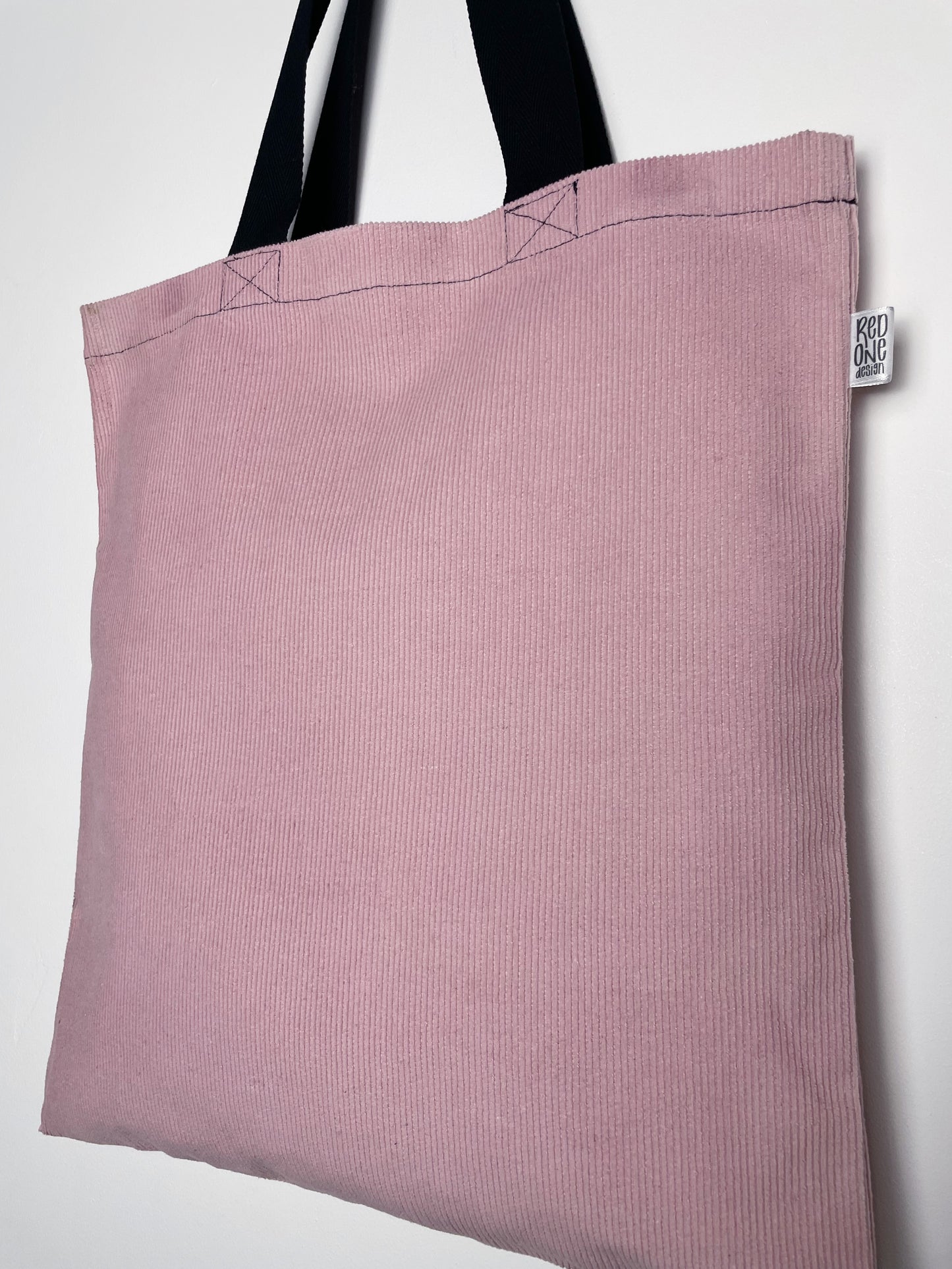 Pink Corduroy Handmade Tote Bag