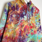 XXL | Ice Dye Rainbow Pink Multicolour Hand Dyed Pullover Hoodie