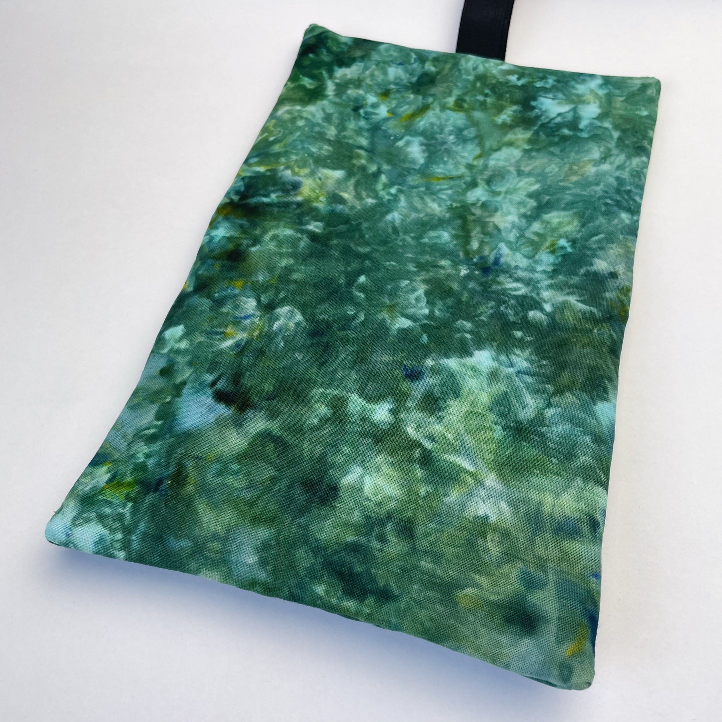 Handmade Dark Green Ice Dyed Tobacco Pouch