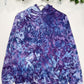 M | Ice Dye Purple Hand Dyed Pullover Hoodie