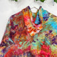 M | Ice Dye Rainbow Multicolour Hand Dyed Pullover Hoodie