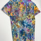 S | Ice Dye Blue Sunrise Hand Dyed Ice Tie Dye T-Shirt