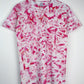 S | Ice Dye Pink Hand Dyed Ice Tie Dye T-Shirt