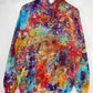 M | Ice Dye Rainbow Multicolour Hand Dyed Pullover Hoodie