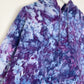 XL | Ice Dye Purple Hand Dyed Pullover Hoodie