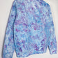 S | Ice Dye Light Blue and Pink Hand Dyed Sweatshirt