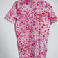 M | Ice Dye Pink Hand Dyed Ice Tie Dye T-Shirt