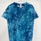 L | Ice Dye Ocean Blue Hand Dyed Ice Tie Dye T-Shirt