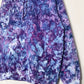 M | Ice Dye Purple Hand Dyed Pullover Hoodie